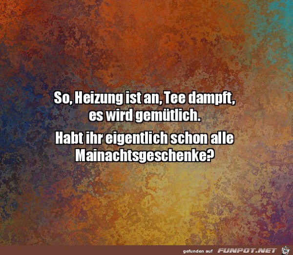 Die Mainachtsgeschenke