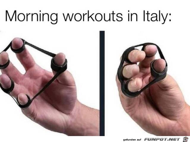 Workout für Italiener