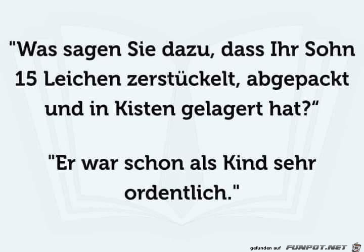 ordentliches Kind