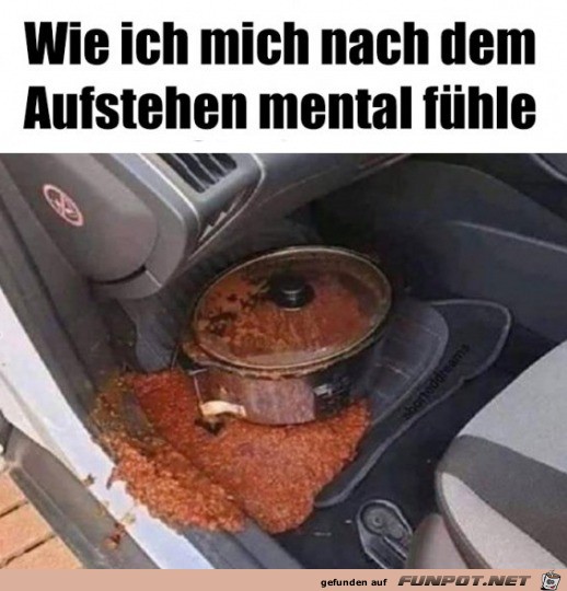 Nach dem Aufstehen