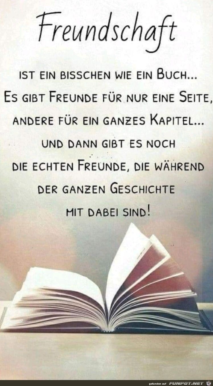 Freundschaft ist wie ein Buch