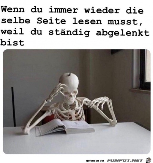 Immer abgelenkt