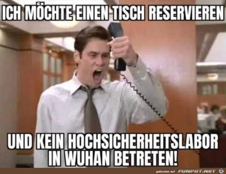 Ich will nur einen Tisch reservieren