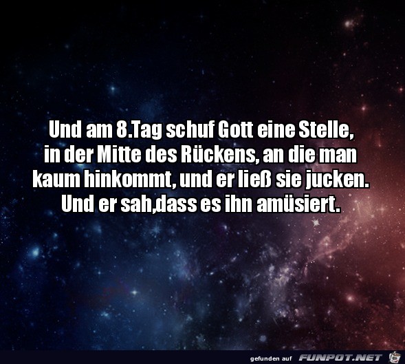 Die Stelle am Rücken Die Stelle am Rücken