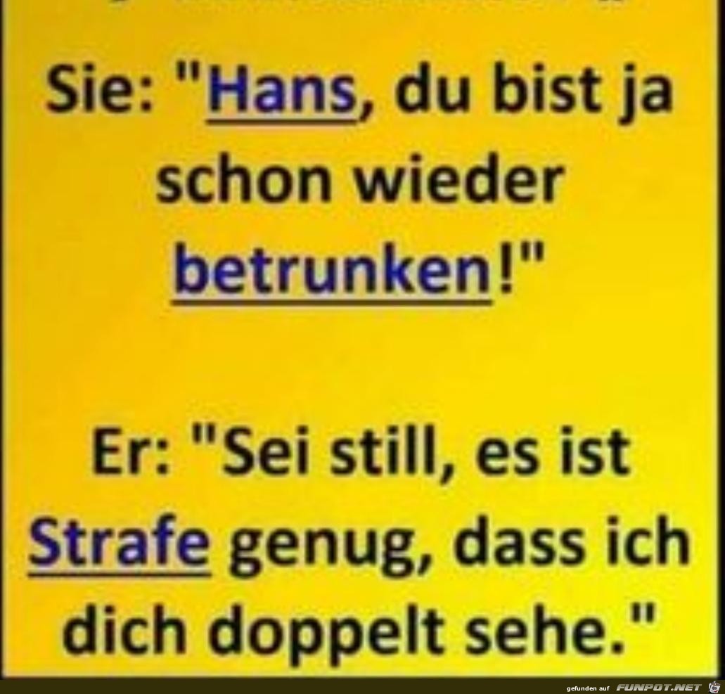 Strafe genug