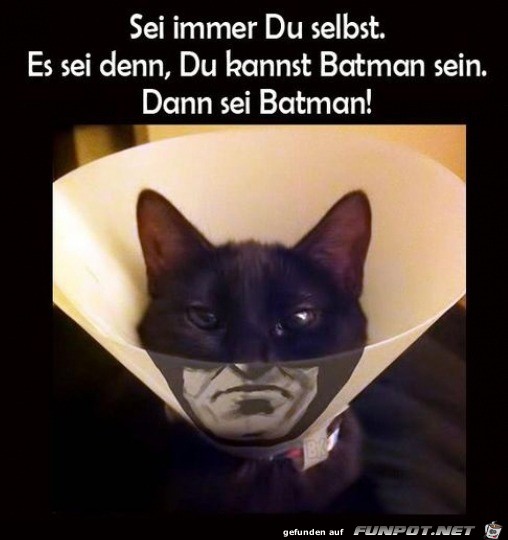 Sei du selbst oder Batman