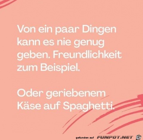 Kse auf Spaghetti