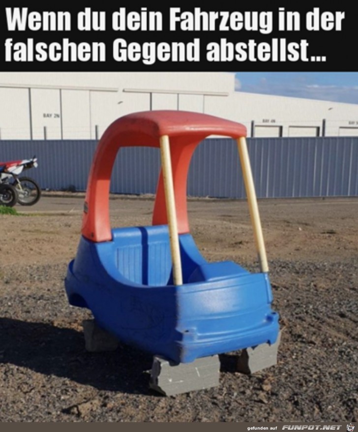 Falsch geparkt