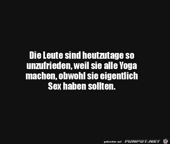 Zu viel Yoga