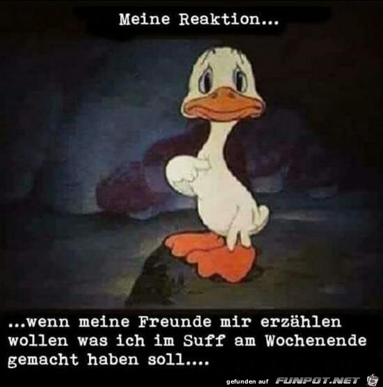 Meine Reaktion....