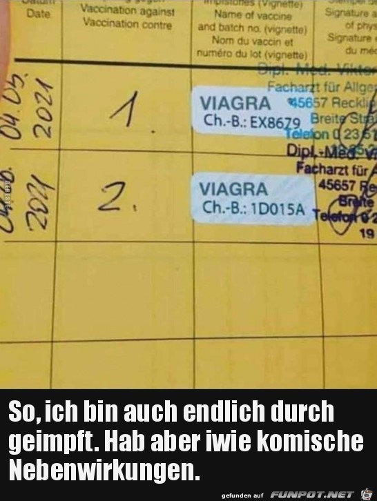 Endlich auch geimpft