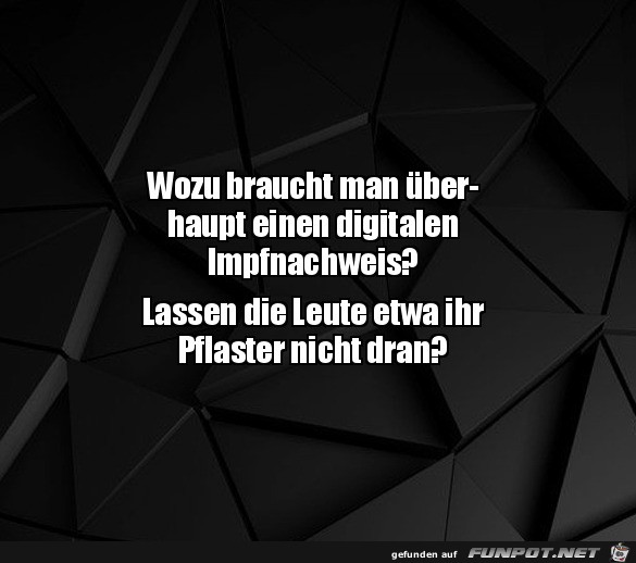 Macht man das Pflaster ab? Macht man das Pflaster ab?