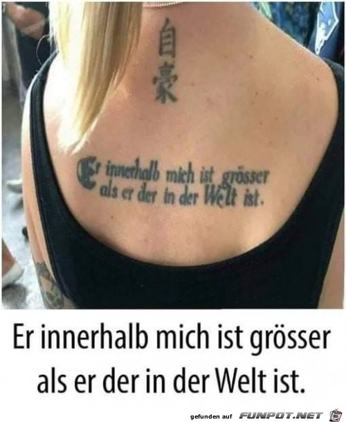 Schreckliches Tattoo