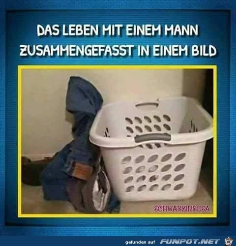 Das Leben mit einem Mann zusammengefasst