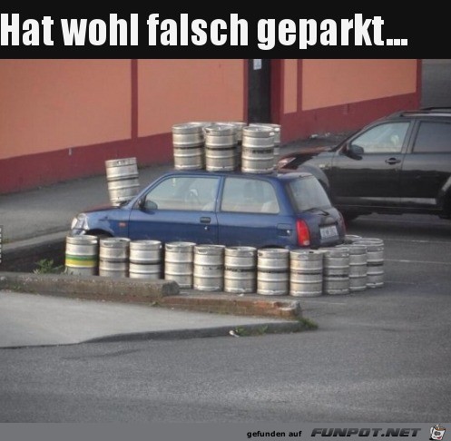 Falsch geparkt