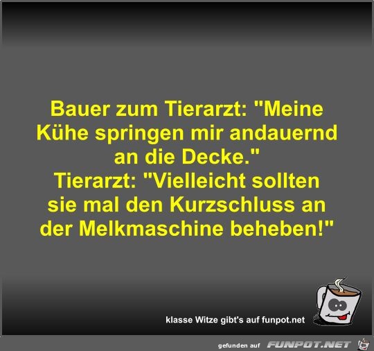 Bauer zum Tierarzt