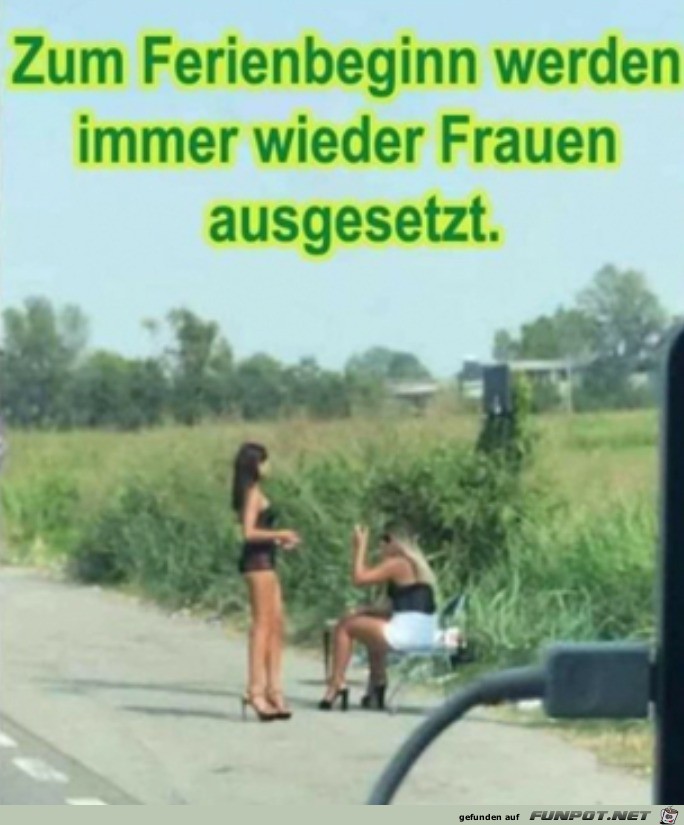 Immer dasselbe zum Ferienbeginn