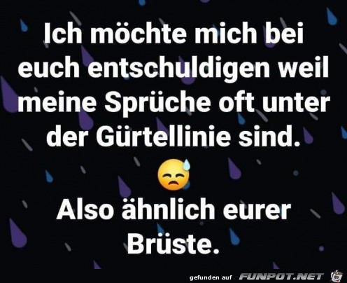 Entschuldigung fr Sprche