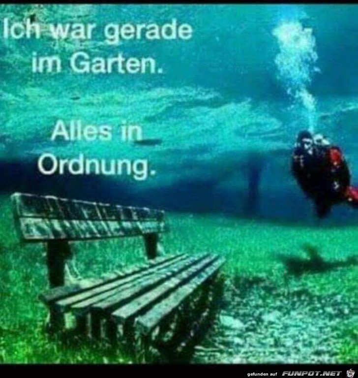 War im Garten