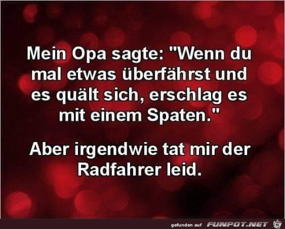 mein Opa sagt