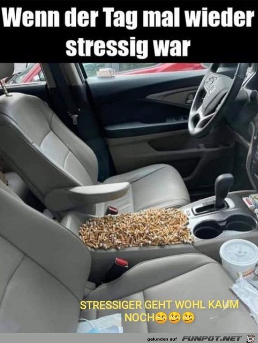 War wohl etwas stressig