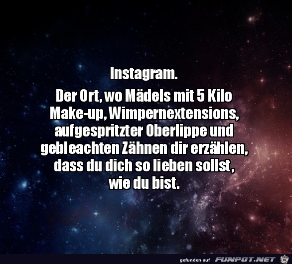 So ist das auf Insta