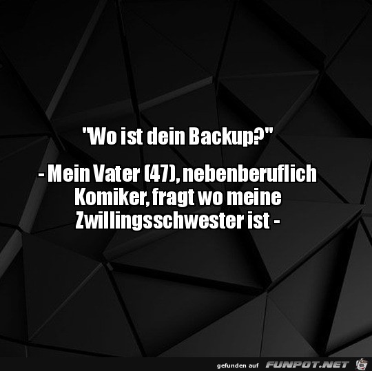 Wo ist dein Backup?