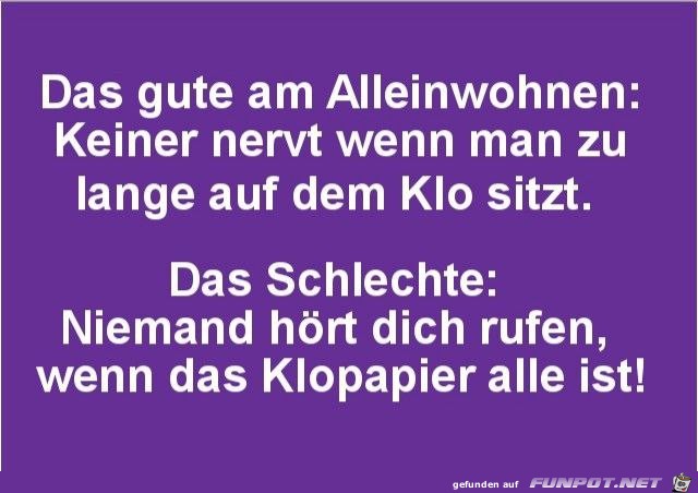 Alleinwohnen