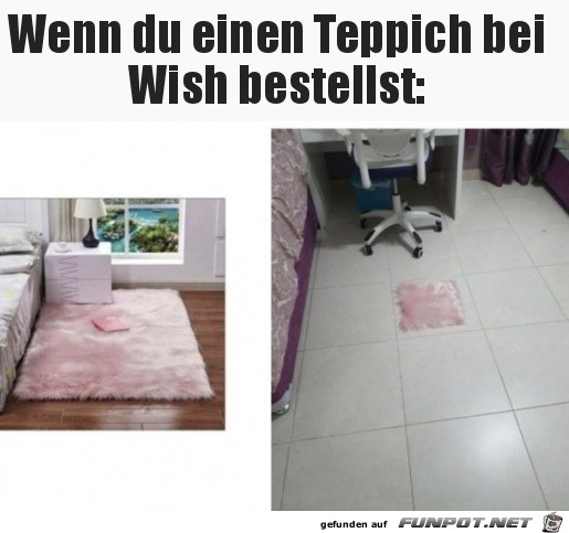 Teppich bestellt