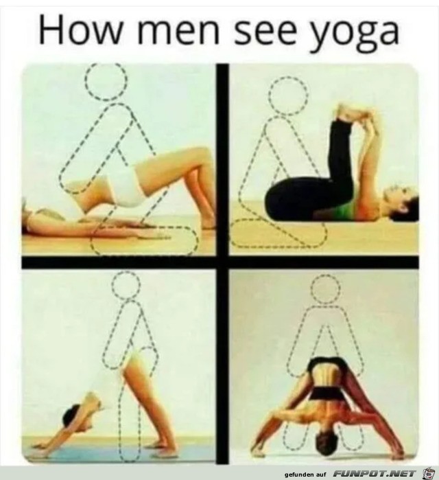 Das sehen Mnner beim Yoga