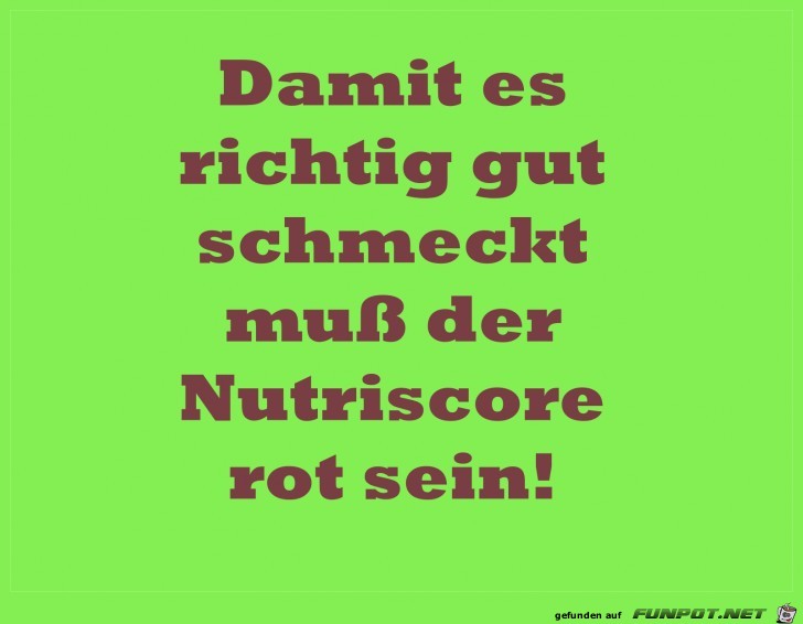 nutriscore rot
