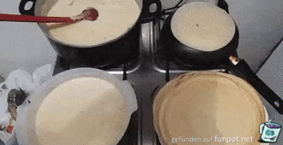 so kann man auch Pfannkuchen machen
