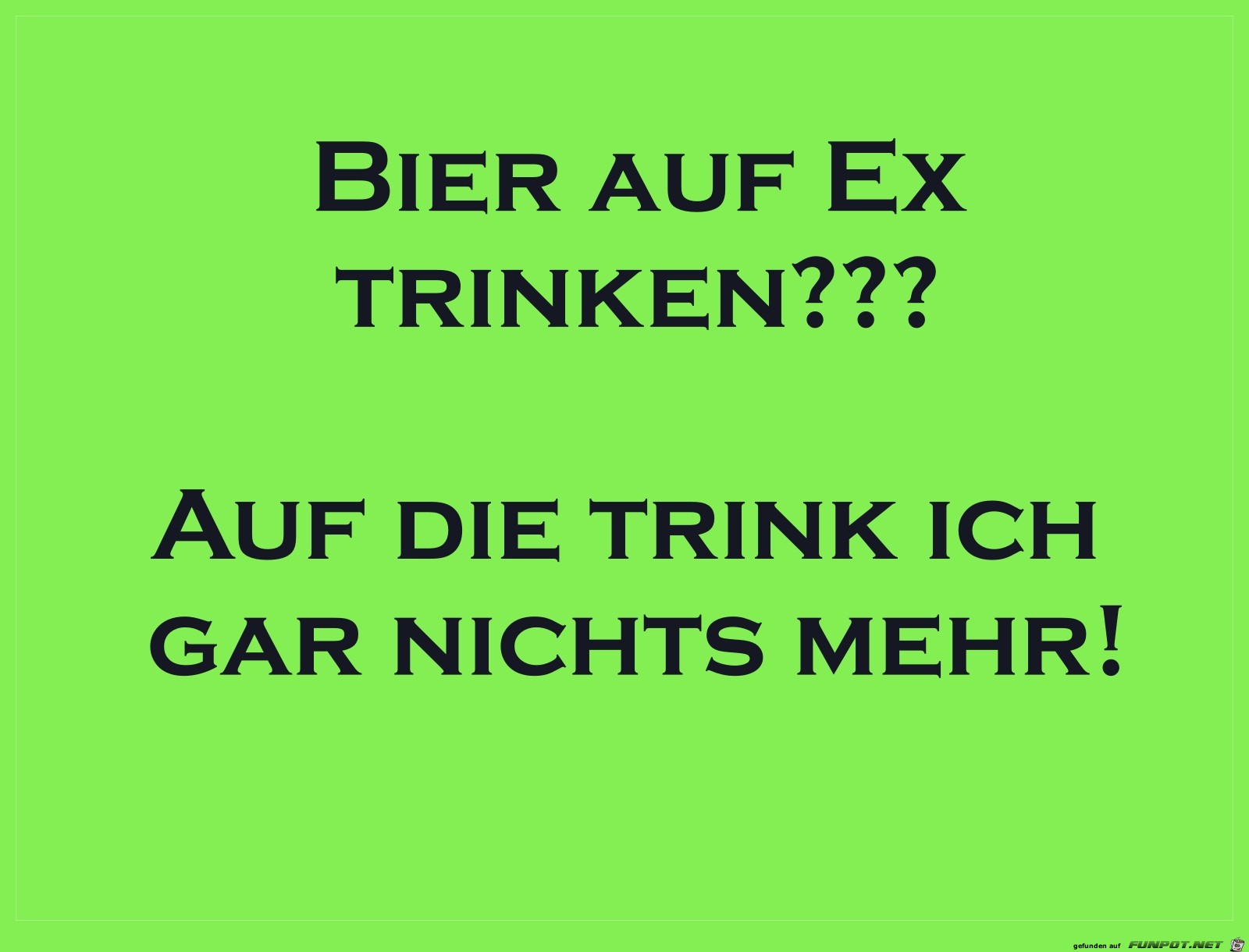 bier auf ex