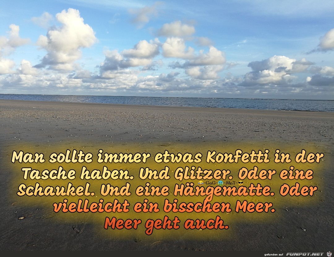 Meer geht immer