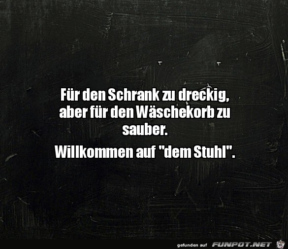 der Stuhl