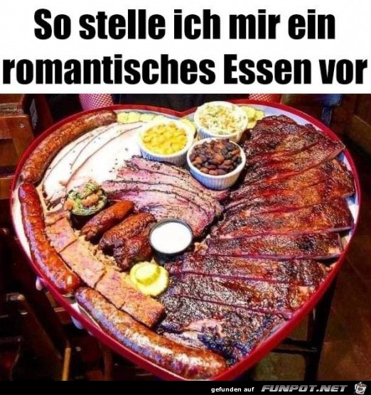 Ein romantisches Essen