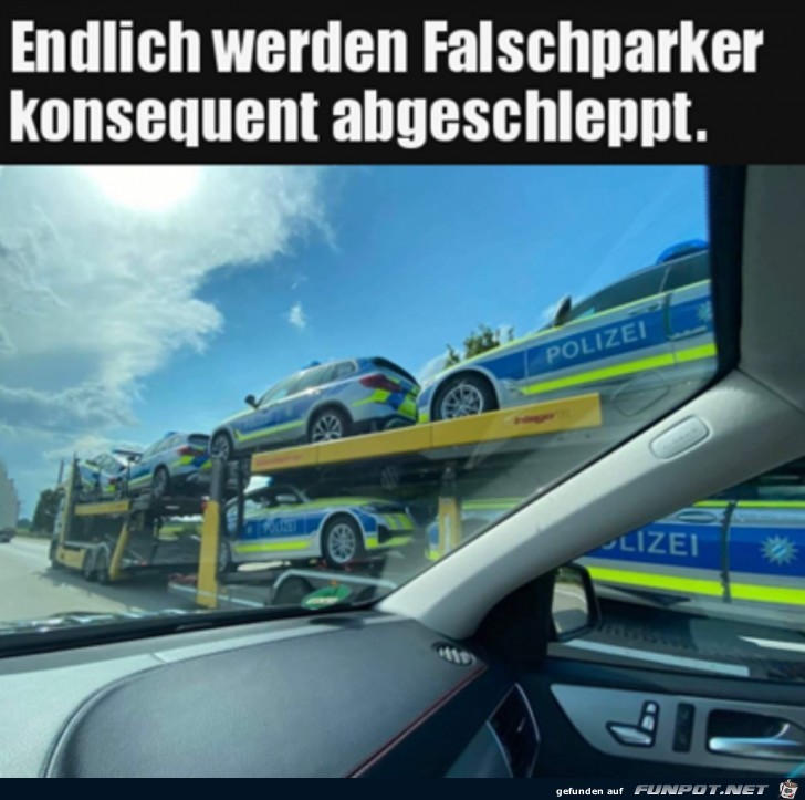 Alle werden abgeschleppt