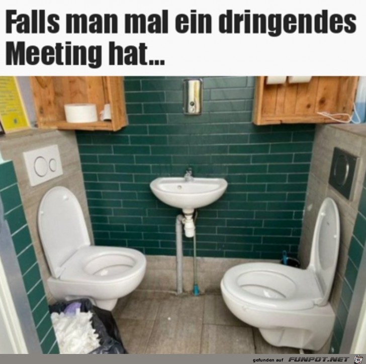 Wenn das Meeting mal lnger dauert