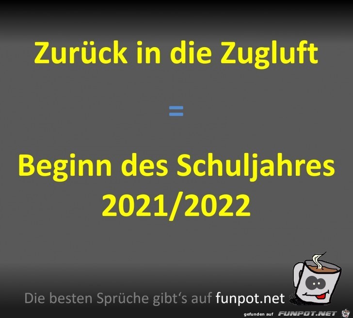 Beginn des Schuljahres