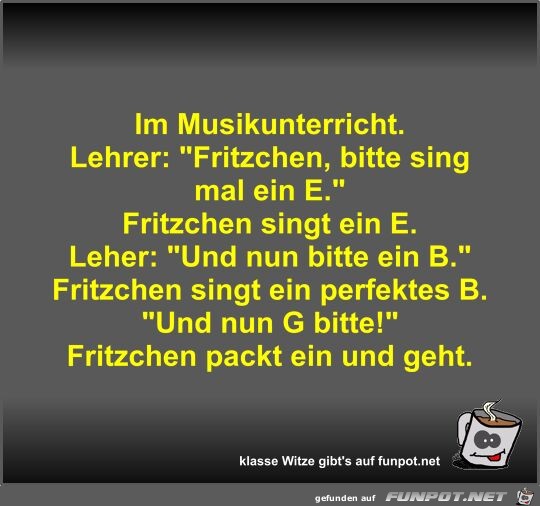 Im Musikunterricht