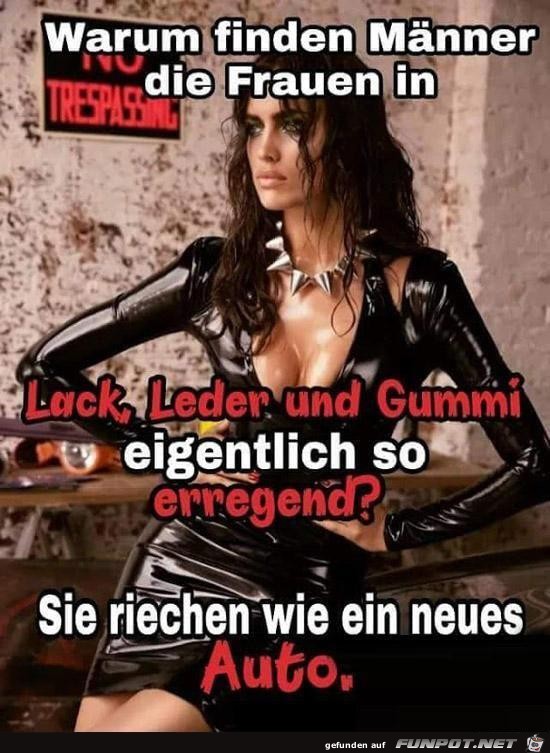 Lack Leder und Gummi