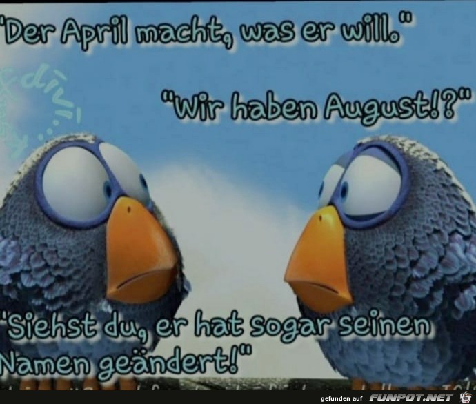 Der April macht was er will