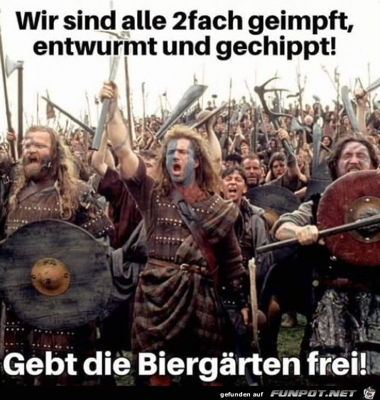 Gebt die Biergrten frei