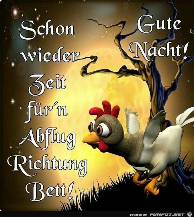 Schon wieder Zeit fr n Abflug Richtung Bett