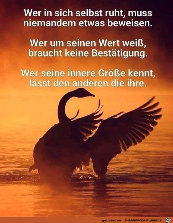 Wer in sich ruht Wer in sich ruht
