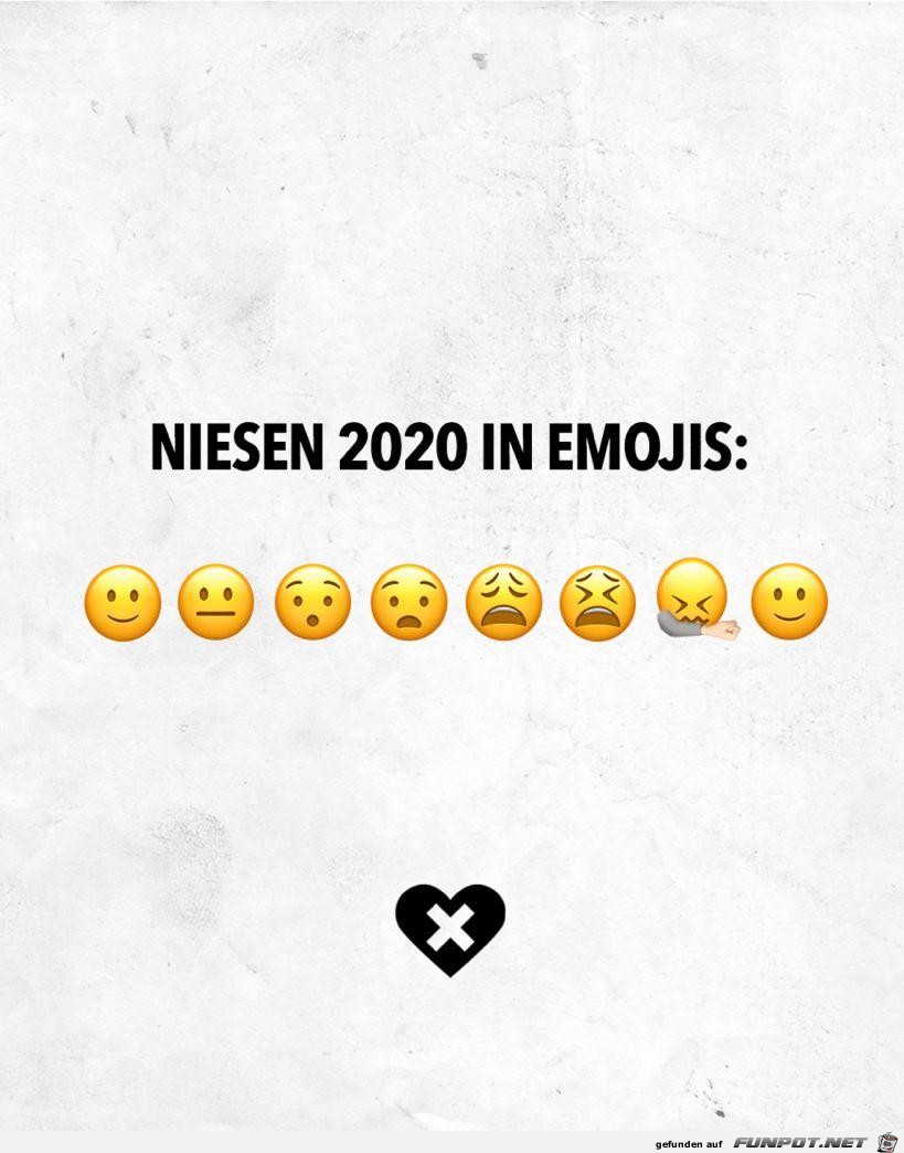 Niesen 2020 in Emojis
