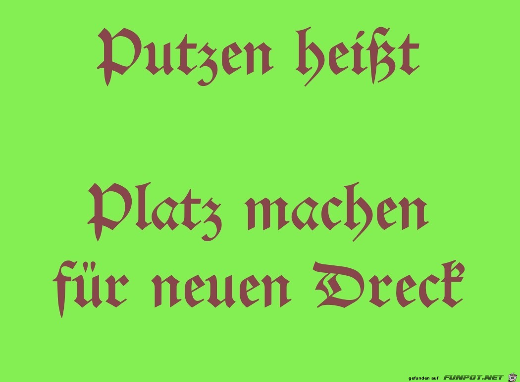 putzen putzen