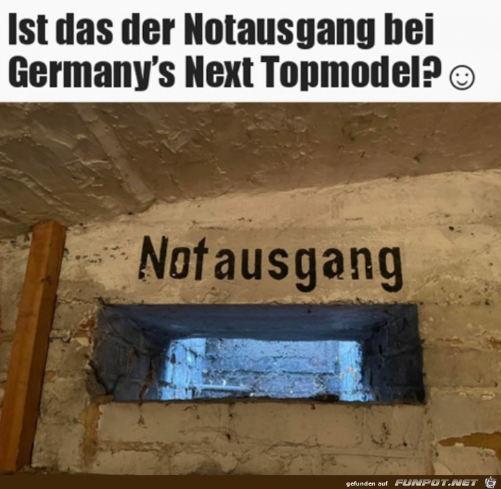 Schmaler Notausgang