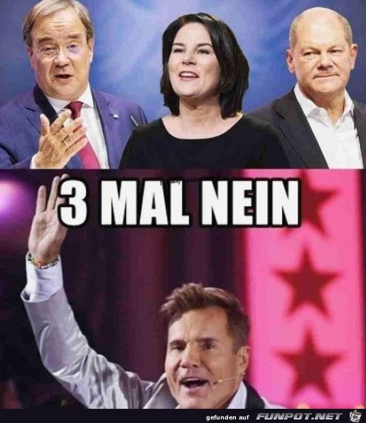 Dreimal NEIN