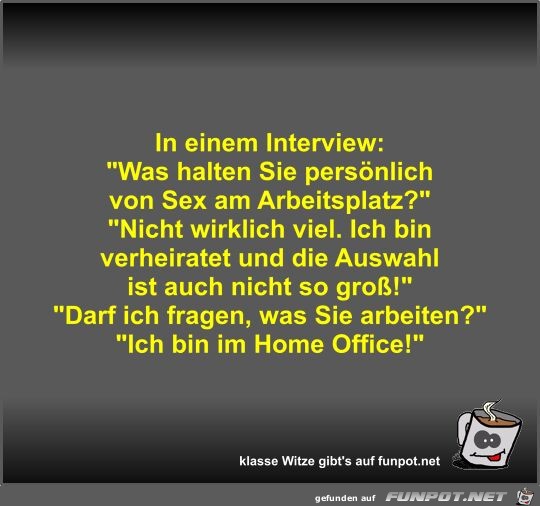 In einem Interview